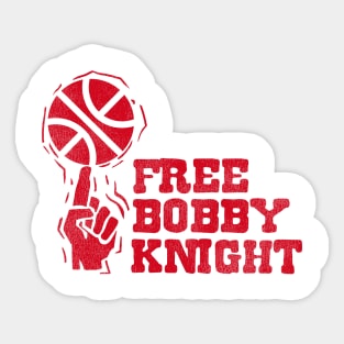 Vintage 70s Free Bobby Knight Sticker